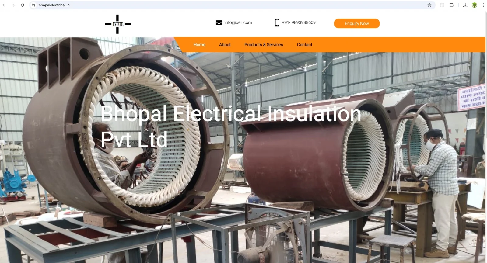 Bhopal Electrical Insulation Pvt Ltd Screenshot
